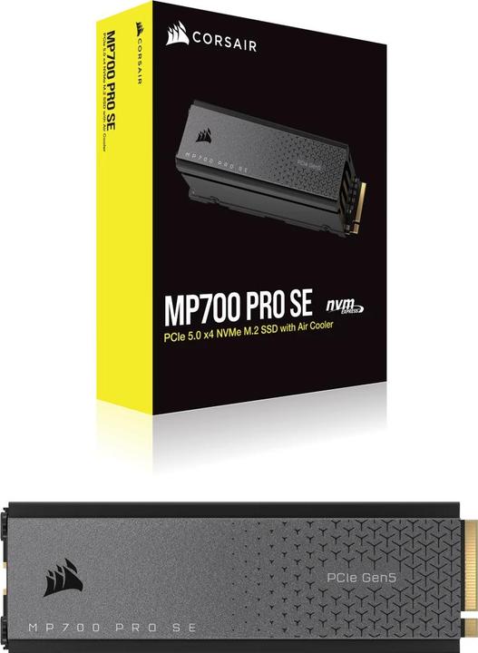 Corsair MP700 PRO SE 4TB NVMe PCIe M.2 SSD with Cooler (4000 GB, M.2 2280)