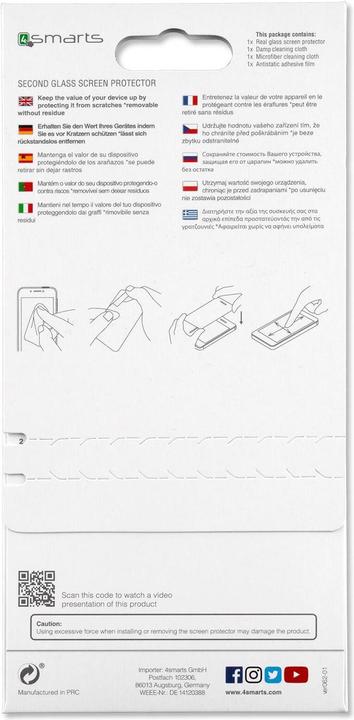 Produktbild 4smarts Second Glass 2.5D (1 Stück, Samsung Galaxy Xcover 4)