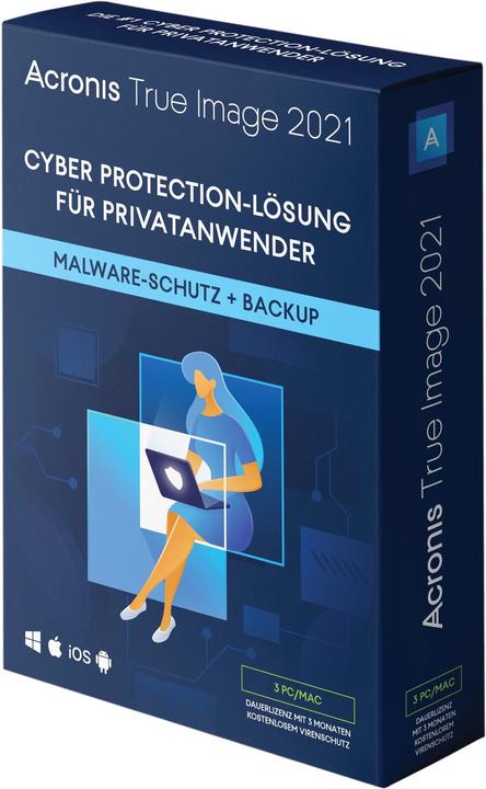 Actual product image Acronis True Image 2021 Box 3 (3 User, unlimited)