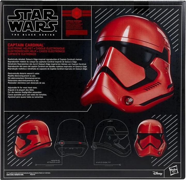 Actual product image Hasbro Star Wars The Black Series Galaxy‘s Edge Captain Cardinal elektronischer Rollenspiel-Helm