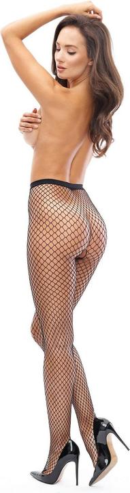 Produktbild MissO MI P700 pantyhose open crotch fishnet black 20den L/XL (XL)