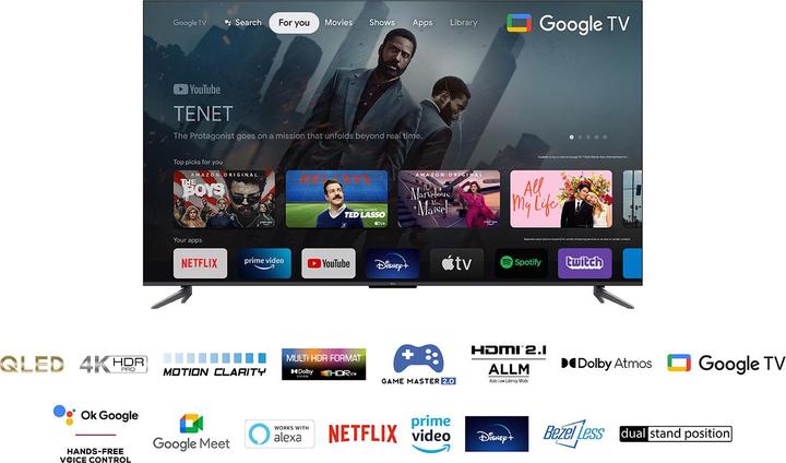 Produktbild TCL 65C649 (65", C64, QLED, 4K, 2023)