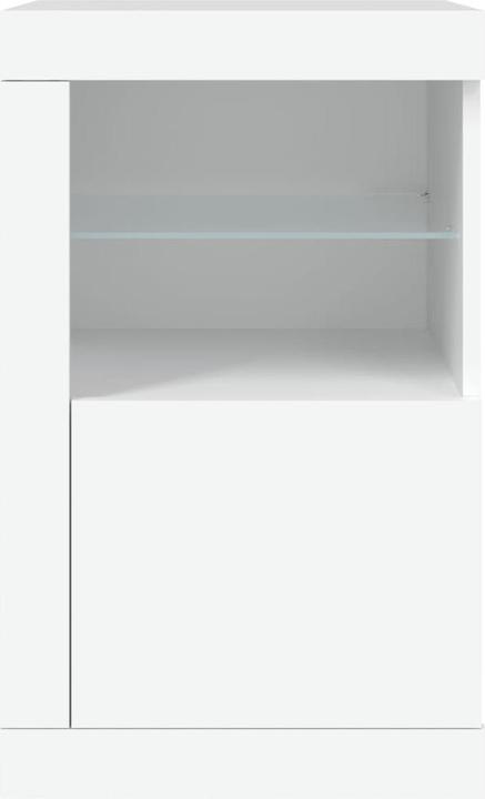 Produktbild VidaXL Beistellschrank mit LED-Leuchten Weiss (41 x 37 x 67 cm)