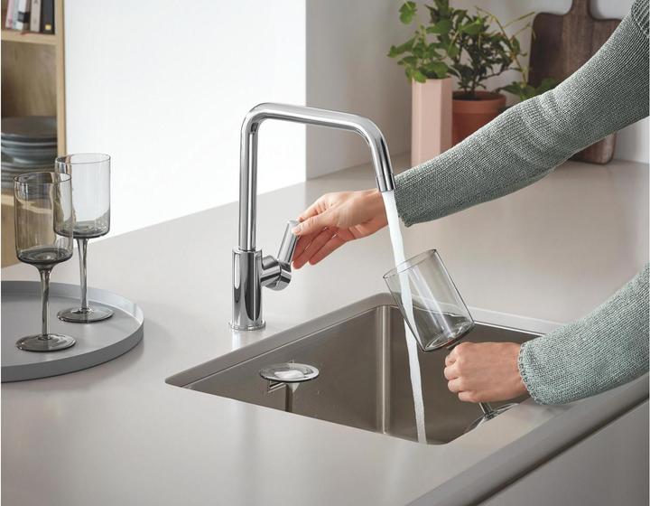 Immagine prodotto Grohe Miscelatore da cucina Start QuickFix, bocca alta, a U, girevole, cromo