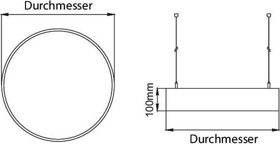 Produktbild Brumberg LED-Pendel-Flächenleuchte (7328 lm)