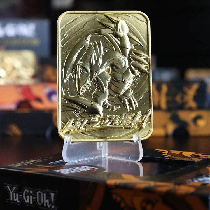 Actual product image Yu-Gi-Oh !: Blue Eyes Toon Dragon (gold plated) (German, Deck)