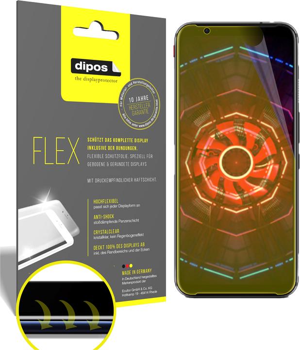 Immagine prodotto Dipos Pellicola Protettiva Full-Cover 3D (2 Pezzo/i, Nubia Red Magic 3s)