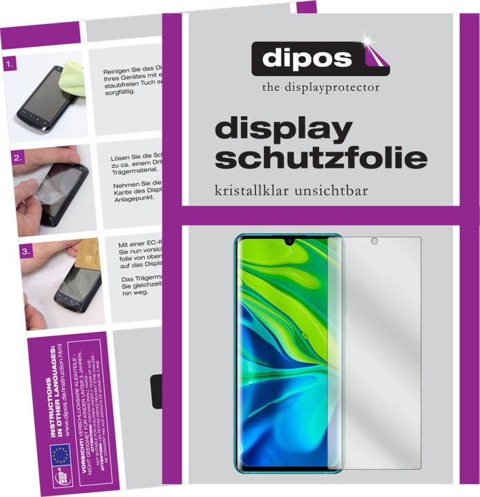 Image du produit Dipos Film de Protection d’écran Crystalclear (2 pièce(s), Mi Note 10 Lite)