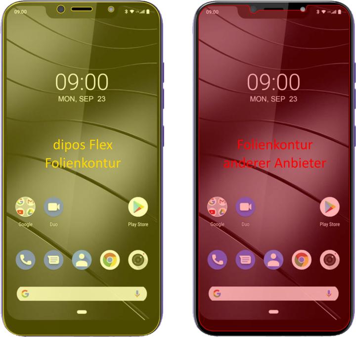 Produktbild Dipos Displayschutzfolie Full-Cover 3D (2 Stück, Gigaset GS195 LS)
