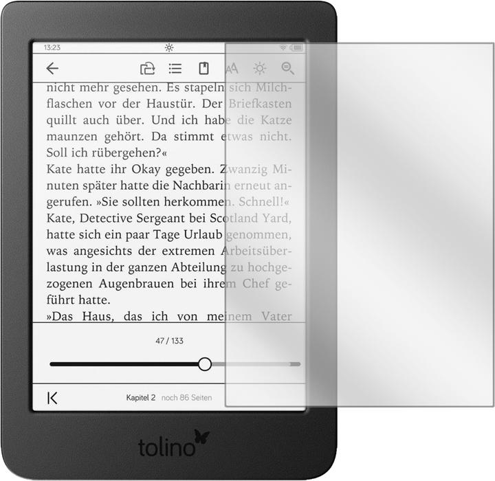 Actual product image Dipos Screen Protector Crystalclear (2 Piece, Tolino Page 2)