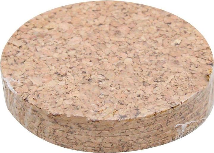 Actual product image Zeller Present Cork glass coaster set (6 x, Glass coaster)