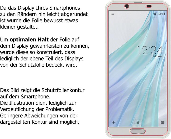Actual product image Dipos Screen Protector Anti-Shock (2 Piece, Sharp Aquos Sense2)