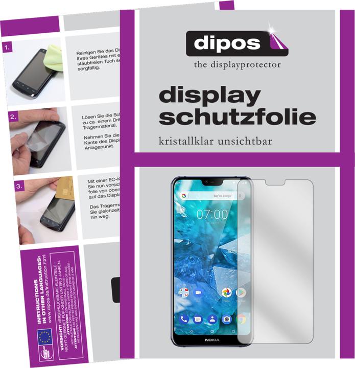Produktbild Dipos Displayschutzfolie Crystalclear (2 Stück, Nokia X7)