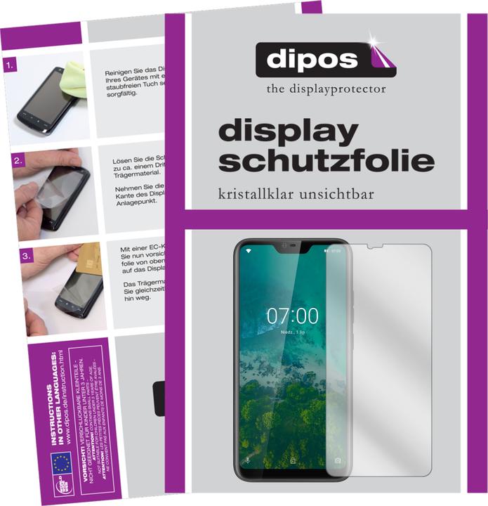 Actual product image Dipos Screen Protector Crystalclear (6 Piece, Krüger & Matz Live 7)
