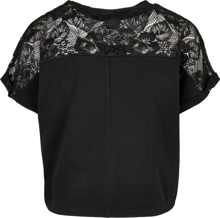 Actual product image Urban Classics Ladies Short Oversized Lace Tee (XL)