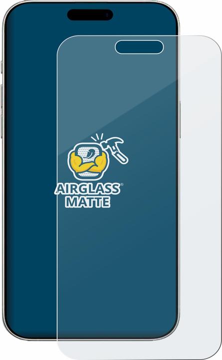 Actual product image BROTECT Protective glass Protective film glass Film screen protector matt (1 Piece, Apple iPhone 16 Pro)