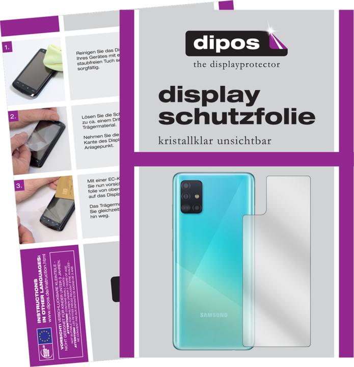 Actual product image Dipos Screen Protector Crystalclear (2 Piece, Samsung Galaxy A51 5G)