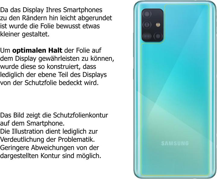 Actual product image Dipos Screen Protector Crystalclear (2 Piece, Samsung Galaxy A51 5G)