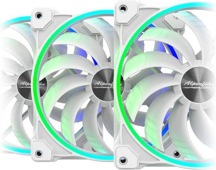 Actual product image Alpenföhn 140mm Wing Boost 3 ARGB PWM Fan, Triple (140 mm, 3 x)