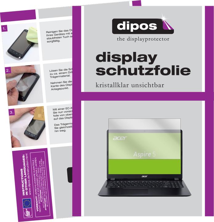 Actual product image Dipos Screen Protector Crystalclear (2 Piece, Aspire 5)