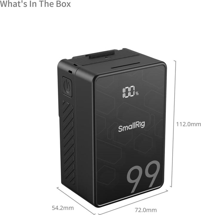 Produktbild SmallRig VB99 SE mini V Mount Battery 4608 (Akku)