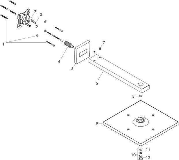 Produktbild hansgrohe Kopfbrause Raindance E 300 1jet (1 Strahlarten, 19 l/min)