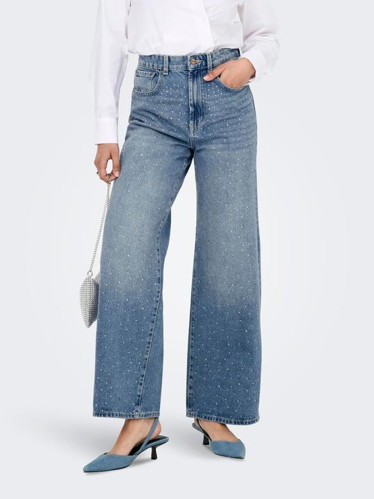 Immagine prodotto Only ONLHOPE Hohe Taille Weiter Beinschnitt Jeans Jeans mit weitem Bein (W29/L32)