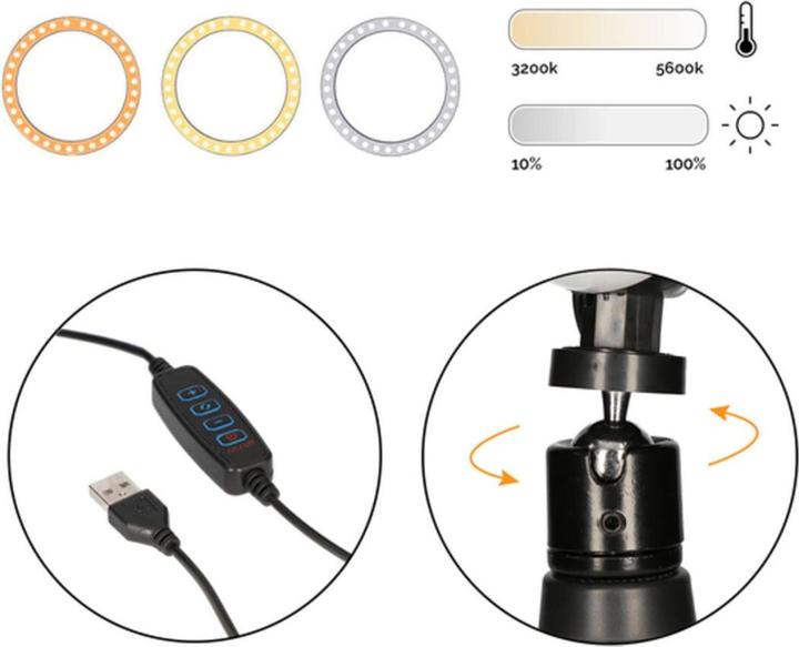 Image du produit KSIX Kit Studio Live (éclairage annulaire)