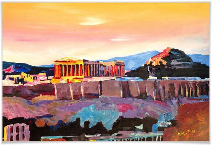 Actual product image Trenddeko Bleichner - Acropolis in Athens (45 x 30 cm)