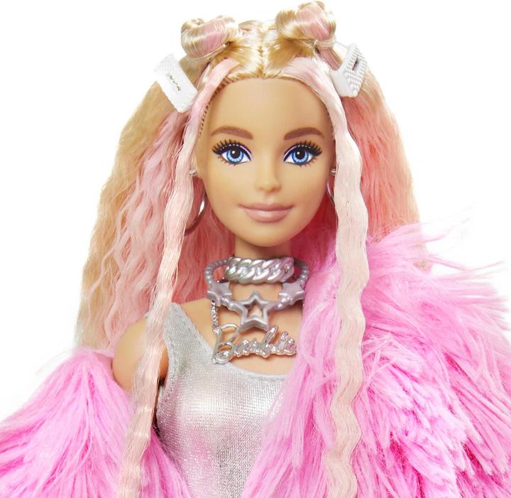 Actual product image Barbie Extra Doll - Fluffy pink jacket