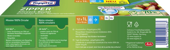 Actual product image Toppits Zipper (12 x)