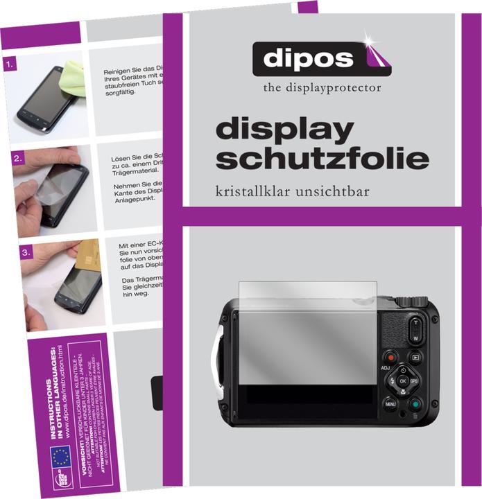 Dipos Displayschutzfolie Crystalclear (Displayschutz, Ricoh WG-6)