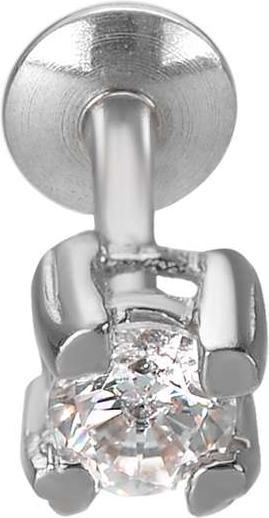 Immagine prodotto Bijouteria Piercing orecchio (Argento rodiato 925, Zirconia)