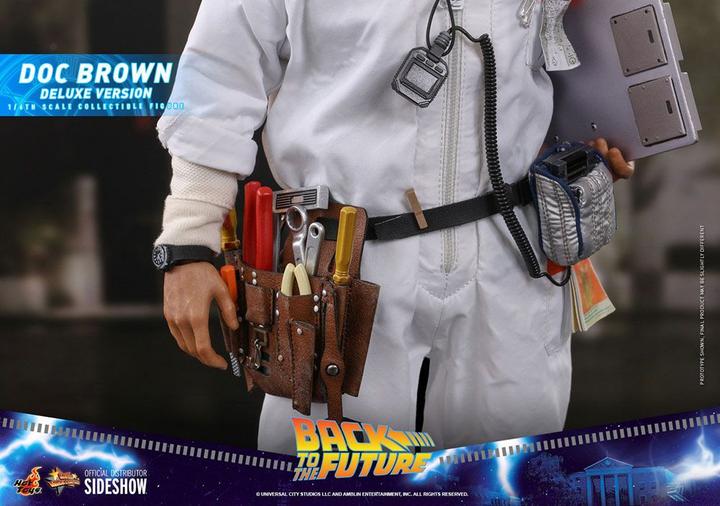 Actual product image Hot Toys Back to the Future "Doc Brown - Deluxe Version" 1/6 action figure