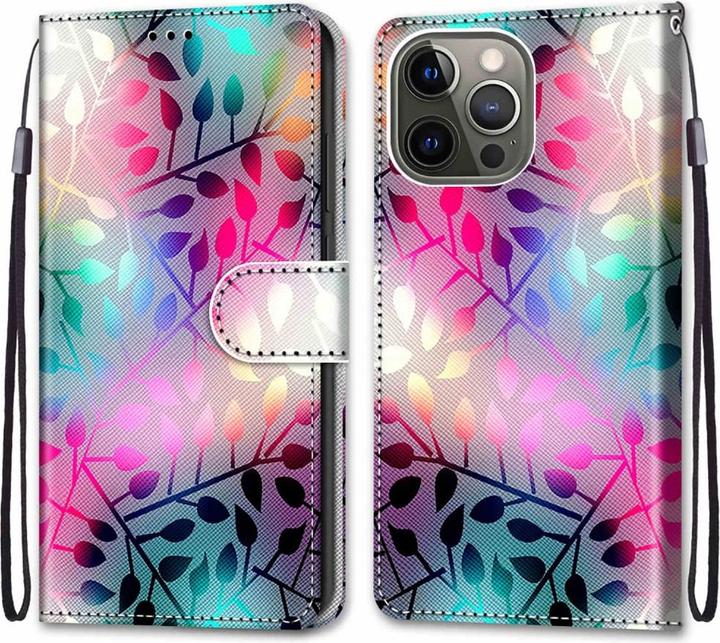 Produktbild Cover-Discount iPhone 13 Pro - Lederetui Hülle Blätter (Apple iPhone 13 Pro)