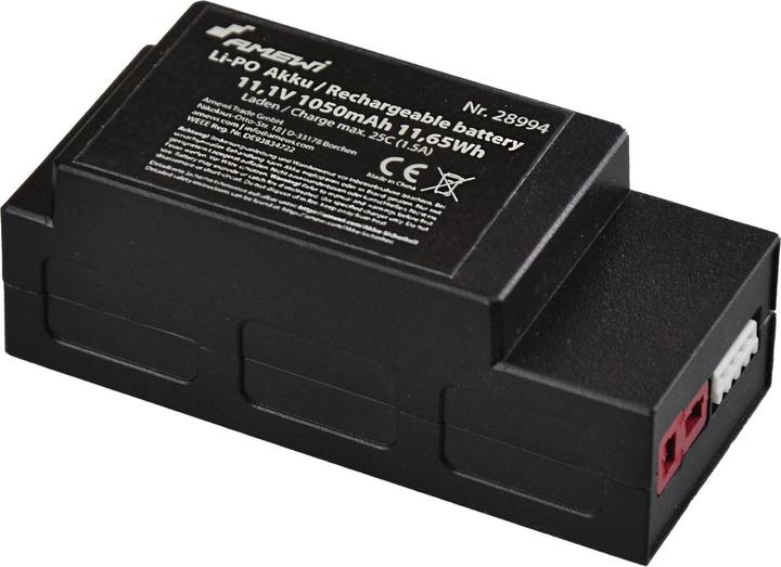 Actual product image Amewi RC battery LiPo 1050 mAh 11.1 V 25C (11.10 V, 1050 mAh)