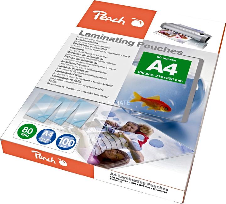 Actual product image Peach Pp580-02 (A4, 100 Piece, 80 µm)