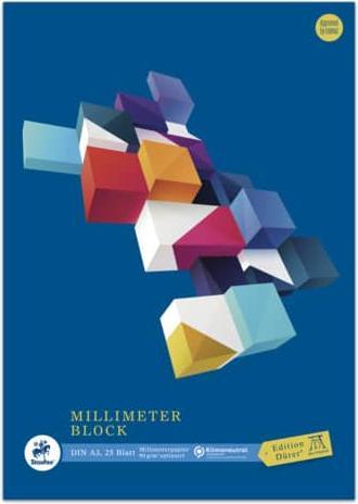 Produktbild Edition Dürer Staufen Millimeterblock - DIN A3, 25 Blatt, premiumweisses 90g/m² Papier, Millimeter-Li (90 g/m², A3)