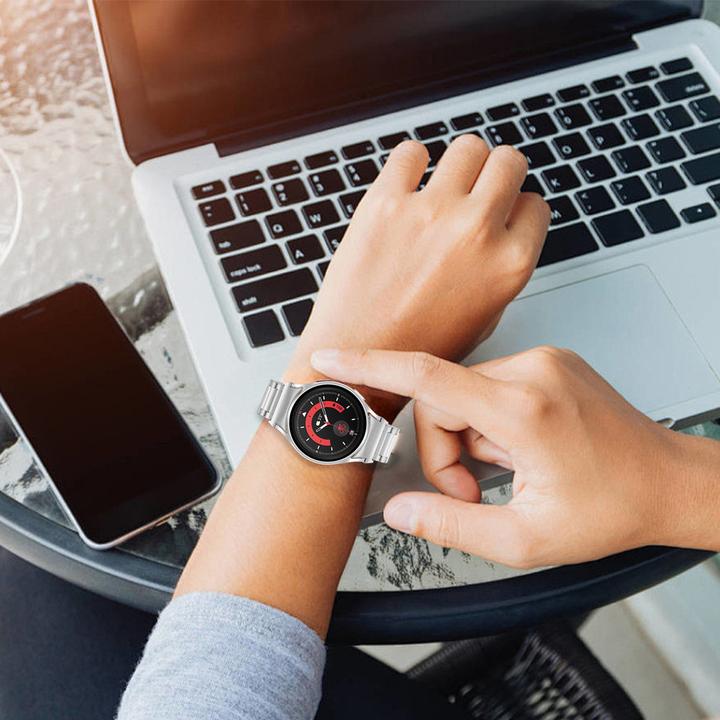 Actual product image Pedea Titanium watch strap (20 mm, Titanium, Galaxy Watch 4, Galaxy Watch 6, Galaxy Watch 5)