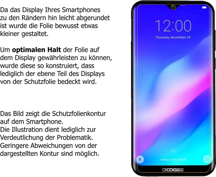 Actual product image Dipos Screen Protector Anti-Shock (1 Piece, Doogee Y8 Plus)