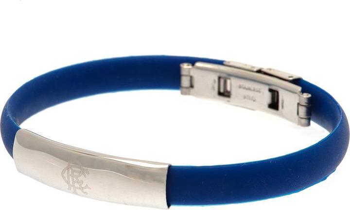 Actual product image Rangers FC Crest bracelet silicone (20 cm, 100% synthetic material)