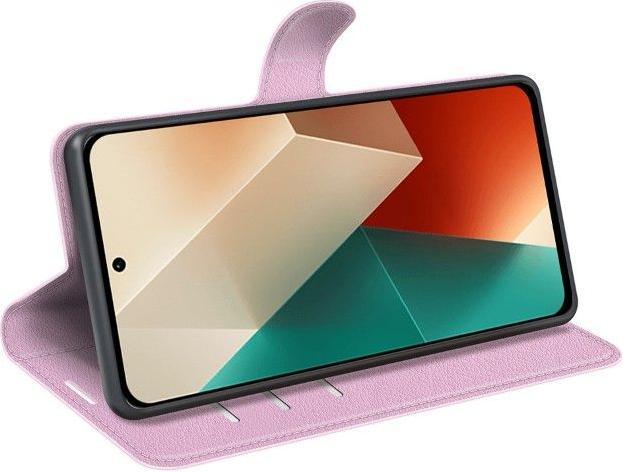 Actual product image MU Classic Litchi Leather Bookcover Series (Xiaomi Redmi Note 13 5G)