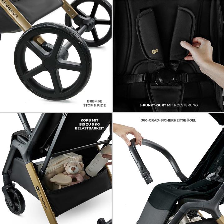 Image du produit KinderKraft poussette LOOM INK BLACK