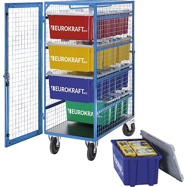 Actual product image eurokraft pro Mesh Shelf Trolley (500 kg)