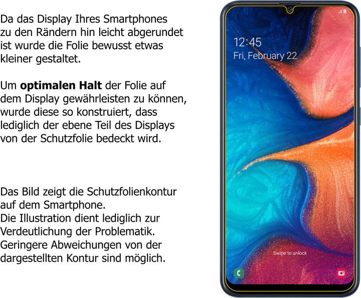 Actual product image Dipos Screen Protector Anti-Glare (2 Piece, Samsung Galaxy A20e)