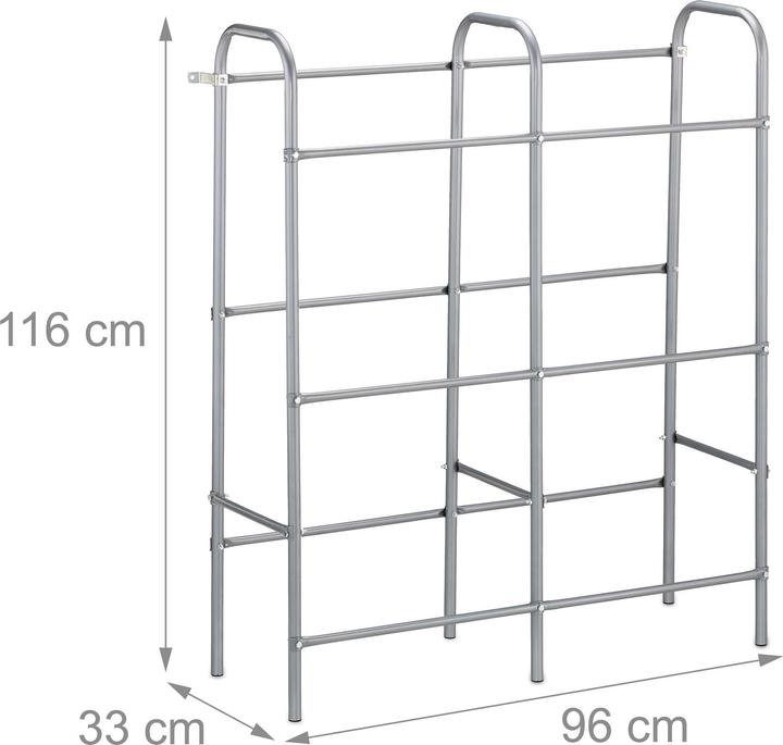 Image du produit Relaxdays Rayonnage à bouteilles (96 x 33 x 116 cm)