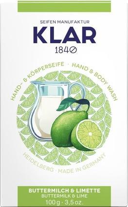 Produktbild Klar Buttermilch- & Limettenseife 100 g