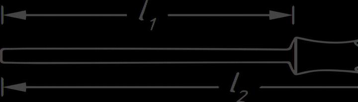 Produktbild HAZET Schraubendreher trinamic 803-80 ∙ Schlitz Profil ∙ 1.2 x 8 mm (Schlitzschrauben)