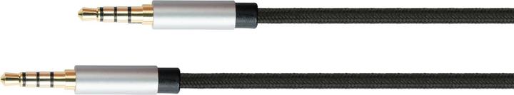 Produktbild Good Connections Audiokabel 4-pol. 3,5mm Klinke 1,5m schwarz (1.50 m, 3.5mm Klinke (AUX))