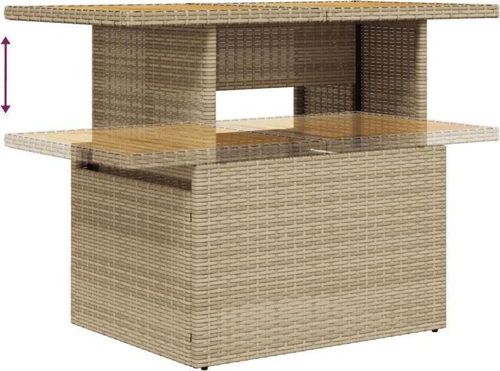 Produktbild VidaXL Gartenmöbel Sofa Garnitur Gartengarnitur Garten Sitzgruppe 8-tlg. Beige